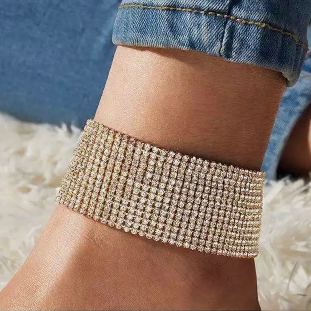 SEXY SHINY RHINESTONE ANKLE JEWELRY